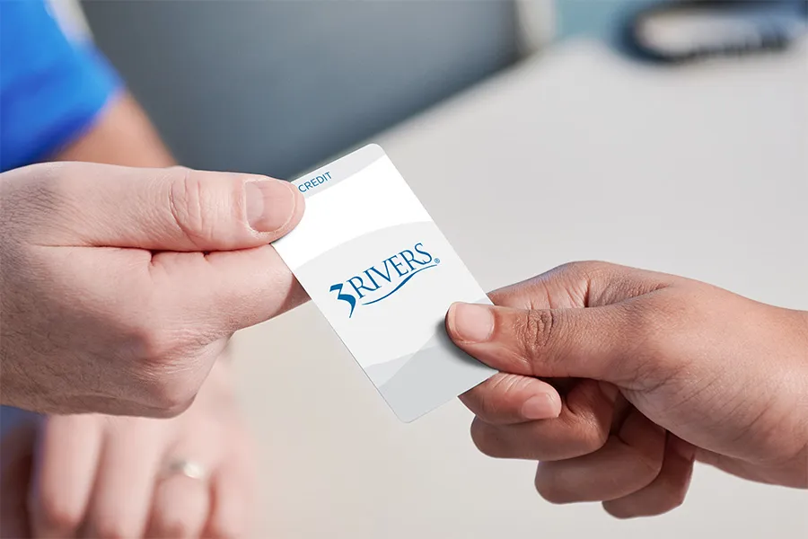 3Rivers white credit card